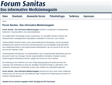 Tablet Screenshot of forum-sanitas.com
